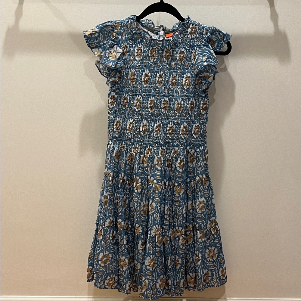 Oliphant Blue and White Floral Dress